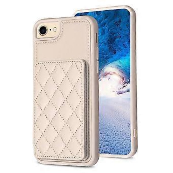 BF25 For iPhone 6/6s/7/8 PU-lærbelagt TPU-deksel med kortholder og kickstand (Stil D)