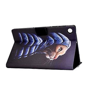 Læder Tablet Etui Til Samsung Galaxy Tab A9+ (Lille Gul Kat)