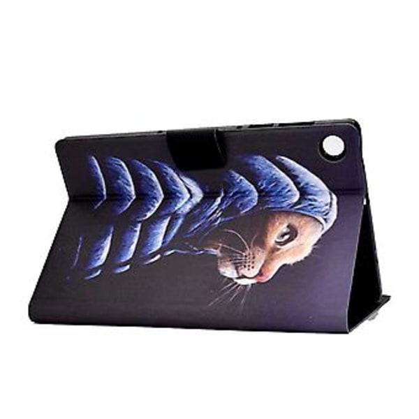 Nahkainen Tablet-kotelo Samsung Galaxy Tab A9+:lle (Pieni Keltainen Kissa)