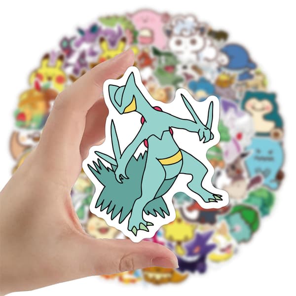 50 animerte klistremerker (stil 84)