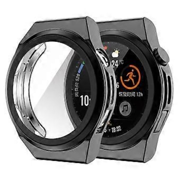 Smartwatch-fodral Bumper Cover Lätt Skyddande Skal för Huawei GT Runner (Svart)