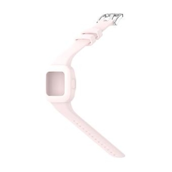 Garmin Vivofit JR3:lle silikoninen puhdasvärinen ranneke (Vaaleanpunainen)