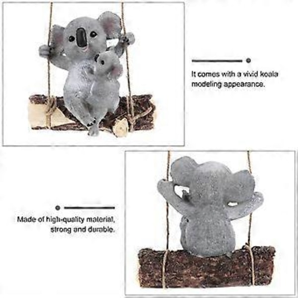 1kpl Simuloitu Hartsi Koala Koriste Ulkoilma Maisema Puutarha Piha Sisustus (Harmaa)