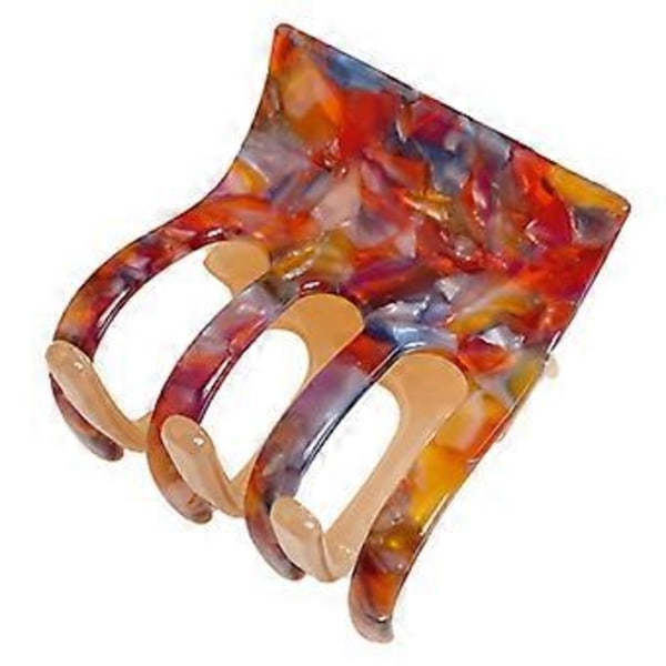 Fashionabla hårklämmor, medium, praktisk stil, hårklämmor, färgmatchande greppklämma för tjockt hår, kvinnor, flickor, Dröm Orange (Dröm Orange)