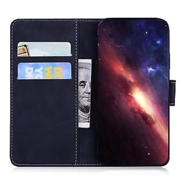 Tigerpräglad Läderfodral för iPhone 14 Pro Max (Svart)