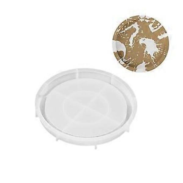 Silikonebakkeforme Epoxy Resin Forme Runde Frugtfadsforme Silikonemateriale Egnet til Håndlavede Resin Kunstværker L(L )