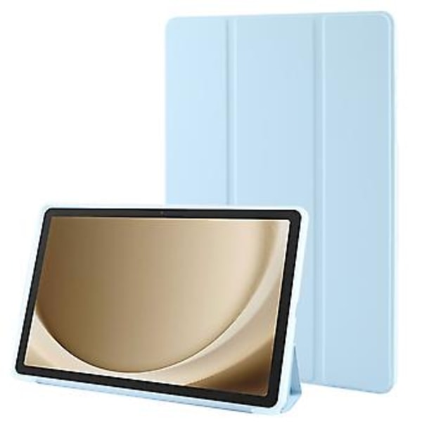 Kolminkertainen Nahkainen Tabletin Kotelo Samsung Galaxy Tab A9+:lle (Taivaansininen)