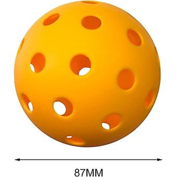 Pickleball-bollar med 40 hål, ihåligt luftflöde, speciellt utformade för utomhus- och inomhuspickleball, för turneringar, bakgårdar
