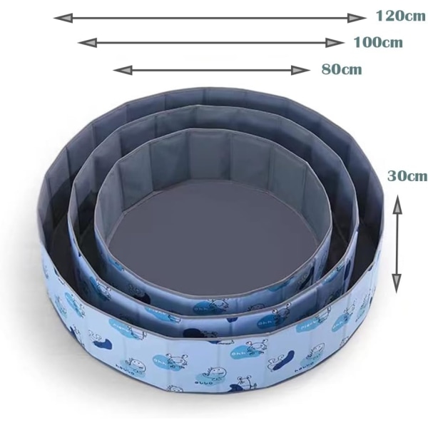 (Bollen ingår inte, blå φ100 cm) Hopfällbar bollpool lekplats för baby och barnleksak för pojkeflicka