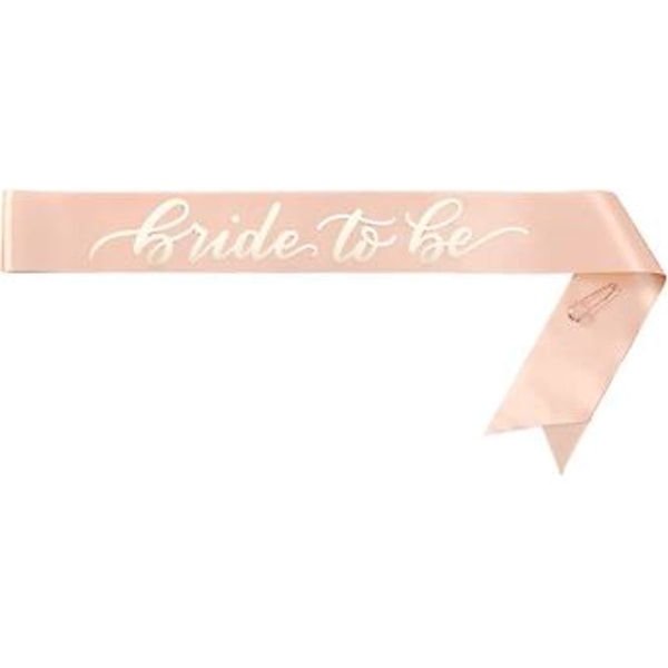 JUSCH Bachelorette Party Rose Gold Sash + Slør - Bruden til at være | Bachelorette Party Dekorationssæt - Sash til Bruden | Brudebruser Gaveartikler,WZ-39