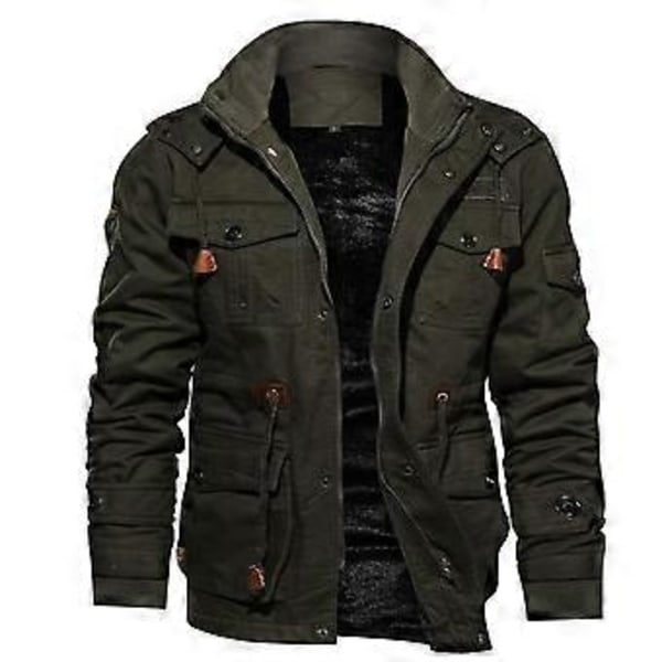 Høj kvalitets herrejakke militær taktisk jakke åndbar letvægtsjakke trenchcoat (4XL sort)