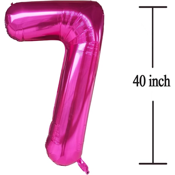 37 Ballonger Tall Nummer Lys Rosa 37 Mylarfolie 40 Tommer Ballonger
