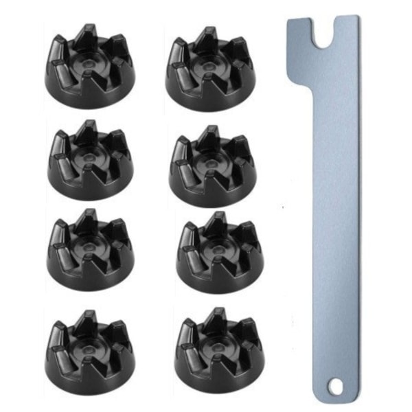 8 stk. Mixer Gummi Kobling Gear Clutch med Aftageværktøj til Kitch