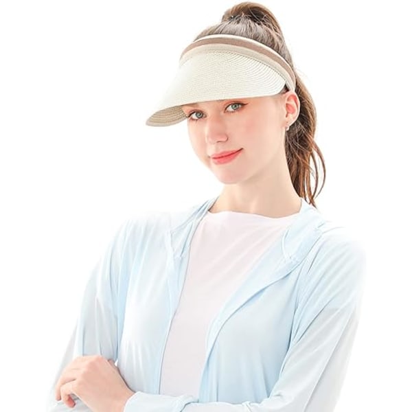 Women Summer Large Brim Beach Hat Hat Circumference 55 - 58cm Zha