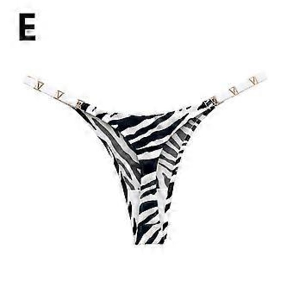 Träningsunderkläder Trosor Stringtrosor Låg midja Sömlösa String Sport (S zebra) för dam