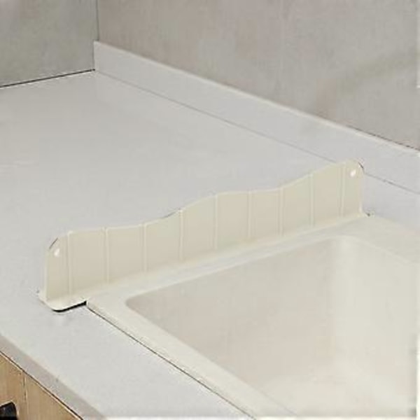 Sprutbeskyttelse for vask, god seighet, sterk adsorpsjon, vannbrett for kjøkkenvask, husholdningsartikkel (Beige)