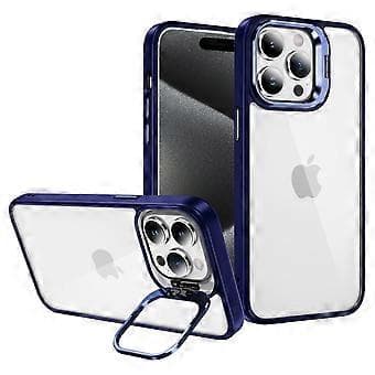 For iPhone 14 Pro-deksel Linseramme Støtteben TPU+Akryl Telefondeksel (Stil C)