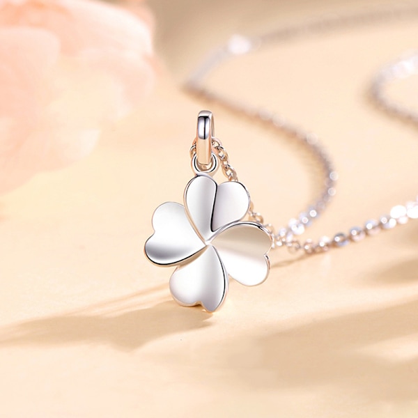 Lucky Clover Halskjede for Kvinner Mote Liten Frisk Kragebeinskjede