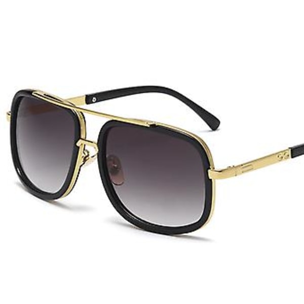 Klassiske Aviator Polariserede Herre Solbriller Pilot Retro Kørebriller (Gradient Grå Linser)