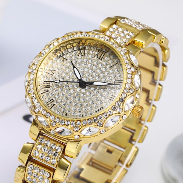 Roman Mønster Mode Diamant Gypsophila Dameur Kvinder Ur