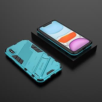 PC + TPU støtsikker etui for iPhone X / XS (Blå)