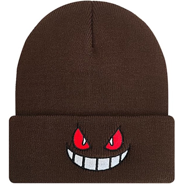 Anime Beanie-mössor för Män Kvinnor Varma Vinter Cuffed Beanie Broderade Stickade Skallemössa