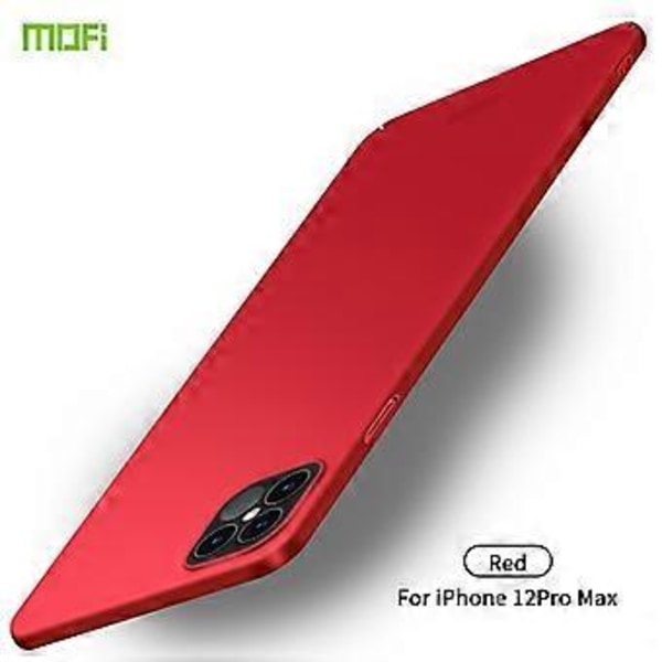 MOFI Frost PC Hårdt Cover til iPhone 12 Pro Max (Rød)