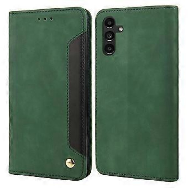 Mobilfodral för Samsung Galaxy A55 5G i PU-läder, stötsäkert, plånboksdesign (Stil F)