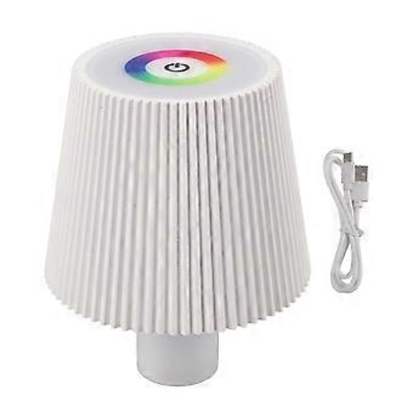 LED Flaskelampe 4000mAh IP54 Vanntett Berøringskontroll Fargejusterbar USB Oppladbar Trådløs Vinflaskelampe Nattlys Hvit