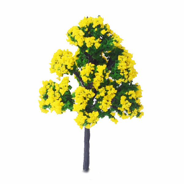 40 kappaleen sekoitettu miniatyyripuiden sarja, kolmiulotteiset mallivarusteet