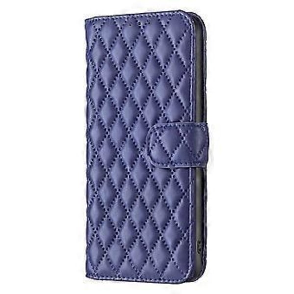 Pengesekk for Samsung Galaxy F34 5G/M34 5G - PU-lær med trykt rutenett, stativdeksel (Stil F)