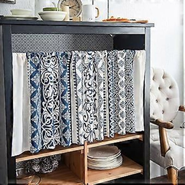 Boho Gardiner med Dusker Multifunksjonelt Vindusgardin for Kjøkken (150*45 K)