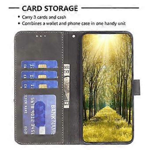 BINFEN COLOR BF05 For Infinix Note 40 Etui Stativ Lommebok PU Lær Geometrisk Telefondeksel (Stil F)