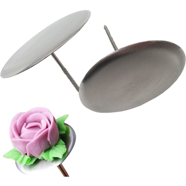 10 stk. store blomstersøm, rustfrit stål 7,5 cm, kageblomsterdekoration