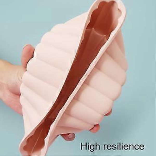 Kageform Rund Solsikke Non-Stick Fødevaregodkendt Høj Temperaturbestandighed DIY Silikone Let Demold Bageform Bageværktøj (Beige)
