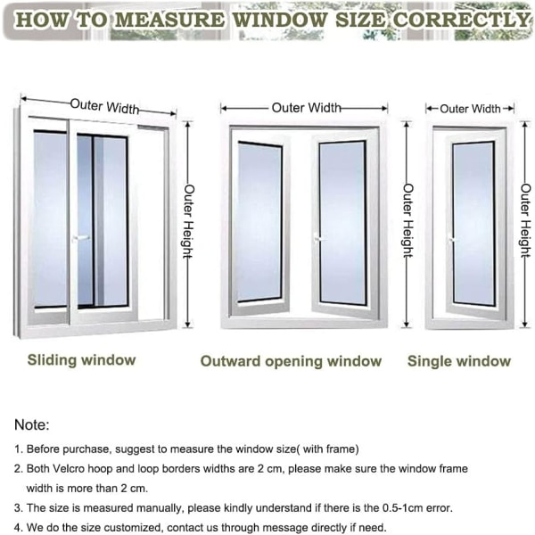 Universal Transparent Window Screen/Washable Mesh | Mosquito Net