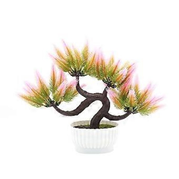 Keinotekoinen ruukkukukka, simulointi, ruukkukasvi, kodin toimistosisustus (Pinkki)
