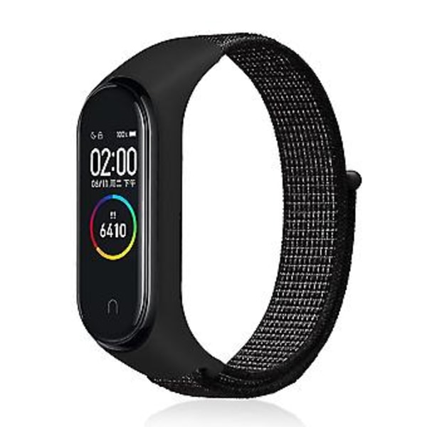 Nylon Weave Urrem til Xiaomi Mi Band 7 For Xiaomi Mi Band 7 (Reflekterende Sort)