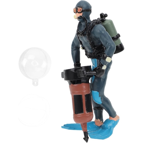 Akvarie Dykker Dekorationer med Flydende Enhed Dykker Action Figur