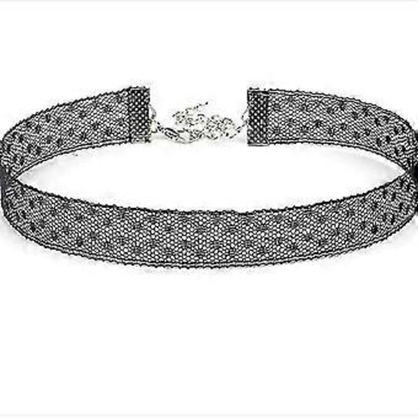 Gotisk kristallspets halsband, krage chokers (One size fits most-Style-B )