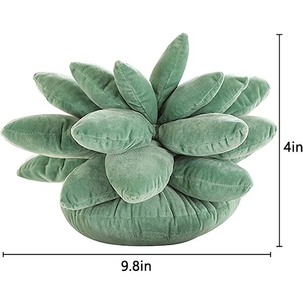 9,8 tum Succulent Kudde, Söta Stoppade Växt Plyschkuddar, 3D Succ