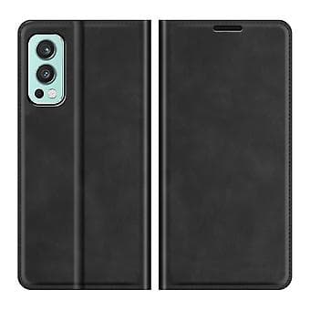 Magnetiskt Läderfodral för OnePlus Nord 2 5G (Svart)