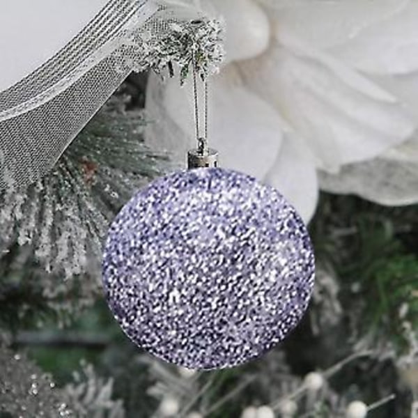 Julgranspynt - Hängande bolldekorationer till julgranen (silver)
