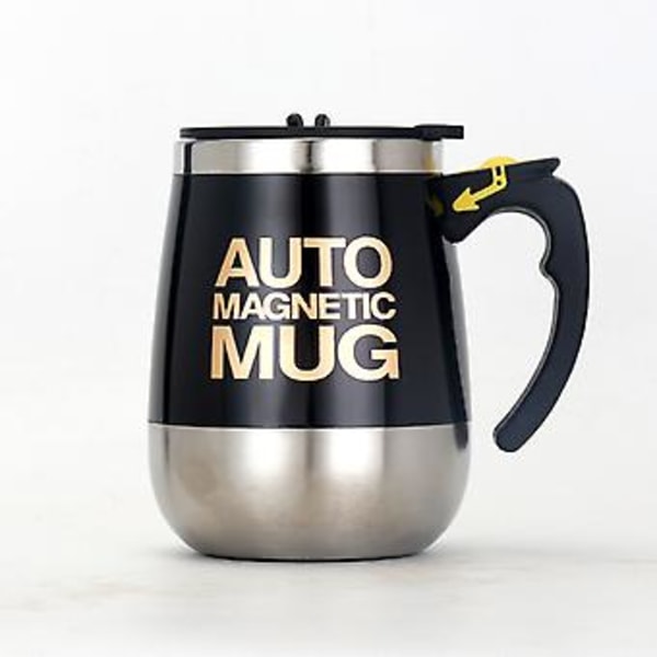 JUSCH Wekity Itseään Sekoittava Mukki Automaattinen Itse Sekoittava Ruostumattomasta Teräksestä Valmistettu Kuppi Kahville/Teelle/Kuumaa Suklaalle/Maidolle Toimistoon/Matkalle/Kotiin -400ml Paras Lahja (WZ13