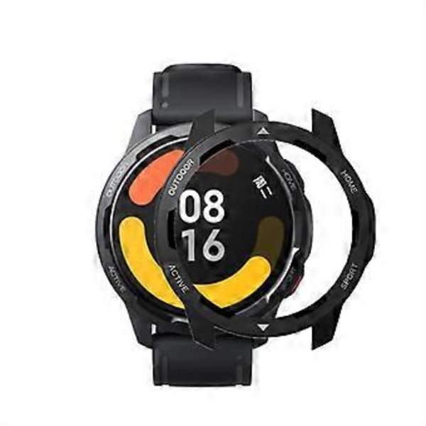 Xiaomi Mi Watch Color 2:lle suojakotelo PC Ultra-ohut kuori pestävä kansi (Musta kuori valkoinen)