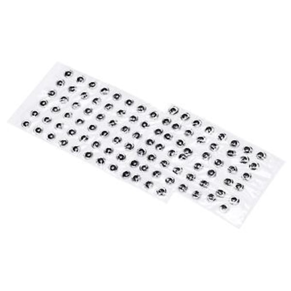 1000 st Fiske Lockögon 3D 4mm Anti-Dropp Utsökt Rund Simulering Fiskögon Tillbehör (Silver)
