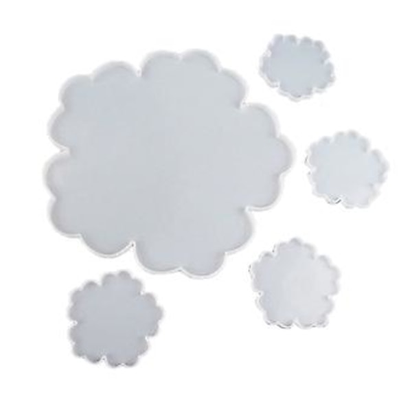 5 stk. Gartful Store Silikone Blomsterbrikker Forme Epoxy Resin Støbeforme