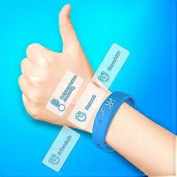 V9 Kroppstemperaturmätare Termometer Vibrationslarm Armband Smart Armband (Grön)