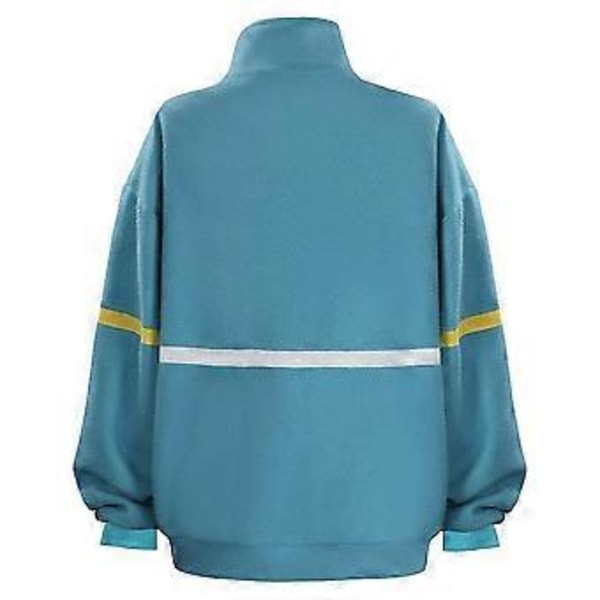 Stranger Things Sesong 4 Max Genser Lang Ermet Jakke Glidelås Casual Sportsjakker Cosplay Topper (M)