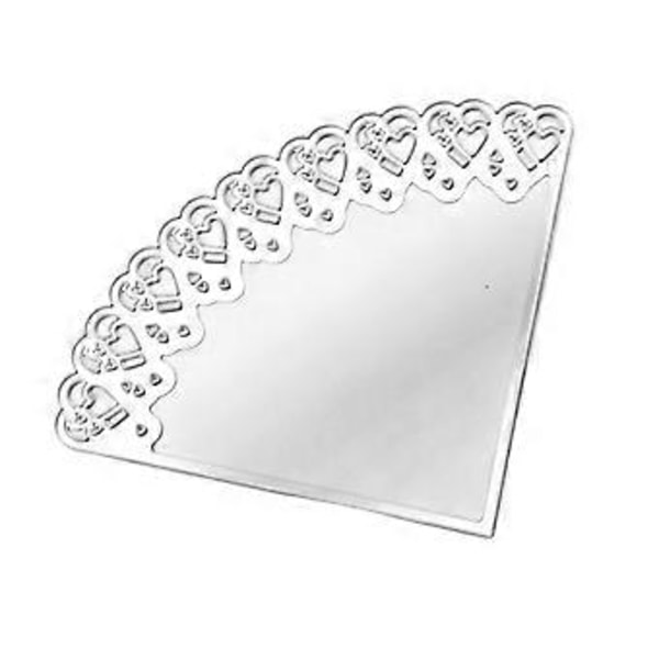 Hjerte Metal Skæreforme Stencil DIY Scrapbooking Album Papir Kort Skabelon Form Prægning Håndværk Dekoration